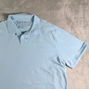 Polo Jeans Ralph Lauren Mfg Co Hellblau Baumwolle Poloshirt XXL - Bild 1 von 9