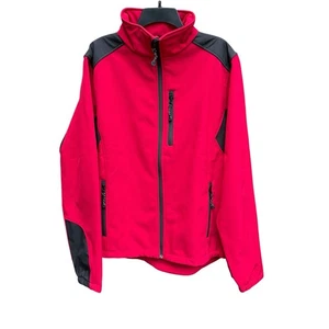 BLACK DIAMOND Fleece Lined Jacket Men's Size Large Red Soft Shell Full Zip L - Picture 1 of 10
