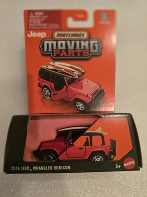 MATCHBOX 2016 JEEP WRANGLER RUBICON (RED) MOVING PARTS - Image 1 of 2