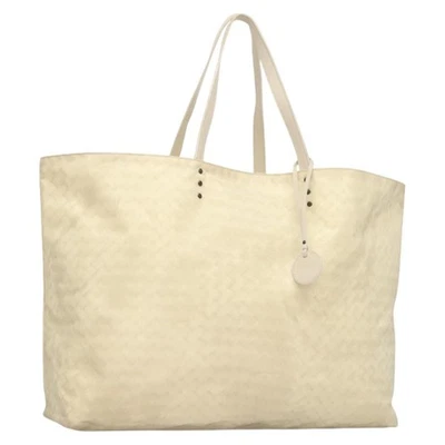 Bolso de Mano BOTTEGA VENETA Nylon Blanco Auténtico hk2820 Foto 1 de 4
