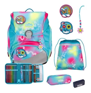 Scout Safety Light Alpha Set 4-teilig Schulranzen Happy Rainbow türkis - Bild 1 von 10