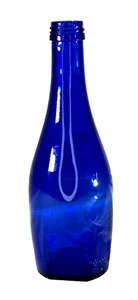vintage Colbalt blue glass bottle with screw cap top - EUC - Picture 1 of 2