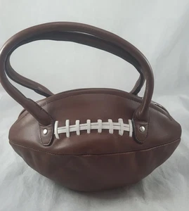 Handtasche Tasche Fußballform braun von St. Katharina Reißverschluss neu - Bild 1 von 9