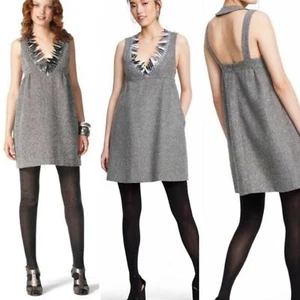NWOT ~ ANNA SUI for Target Tweed Cocktail Dress Metallic Accents Gray Sz XS - Picture 1 of 11