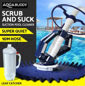 Swimming Pool Cleaner Floor Climb and Walls Automatic 10M Hose Leaf Catcher - Picture 1 of 12