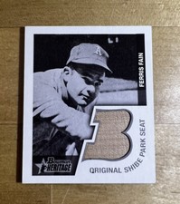 2001 Bowman Heritage '48 Reprints Relics BHM-FF Ferris Fain Shibe Park Seat