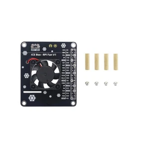 Wentylator chłodzący GPIO Płyta rozszerzalna z chłodnym światłem LED do Raspberry Pi 4B / 3B + / 3B - Zdjęcie 1 z 6