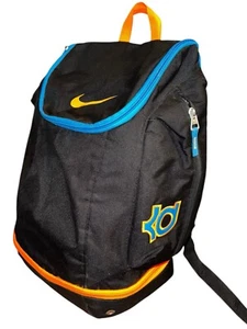 Nike KD Basketball Backpack Kevin Durant 35 Max Air Black Orange Blue Book Bag - Picture 1 of 6