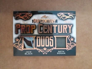 Jack Black Seth Rogen /65 Bronze Prop Wardrobe Card 2021 Leaf Pop Century PCD-28 - Picture 1 of 2