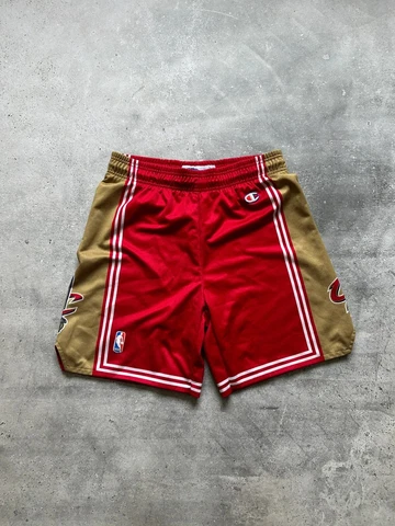 VINTAGE CLEVLAND CAVALIERS CHAMPION NBA SHORTS MEN'S SIZE S Cover