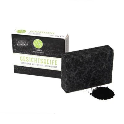MARA KOSMENTIK Seife Naturseife Gesichtsseife Aktivkohle Mara Kosmetik Bio Vegan