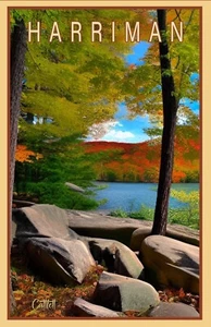 Póster de viaje arte Harriman State Park en Nueva York (11x17 + firmado) póster raro EE. UU. - Imagen 1 de 1