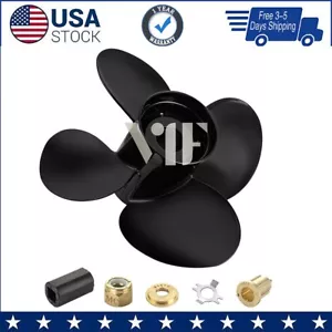 13 x19 Aluminum Boat Propeller for Mercury Engines 40-140HP 4-Blade 15Tooth - Foto 1 di 7