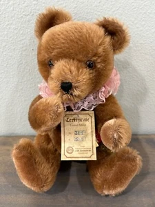 Hermann Teddy Bear Limited Edition With Tags Mohair Tan West Germany - Picture 1 of 7