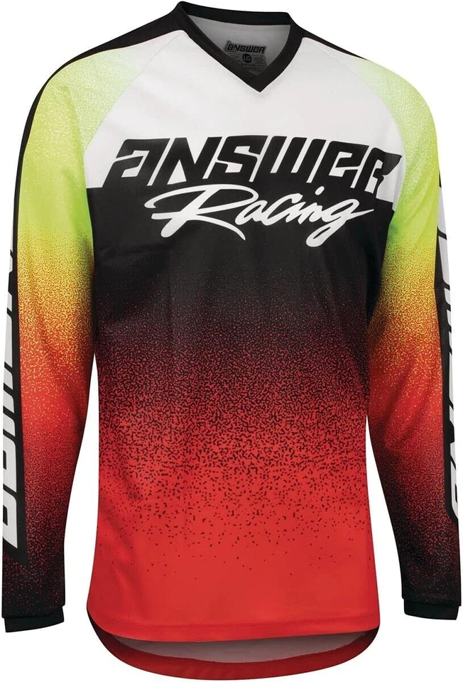 Answer Racing A22 Syncron Prism Youth Jersey Red MX Off-road BMX MTB Kid's XL - Image 1 of 1