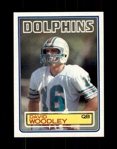 1983 Topps Football SET BREAK  #323 David Woodley 