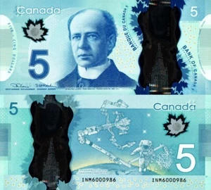 KANADA - 5 Dollars 2022 (2013) Polymer FDS - UNC - Bild 1 von 1