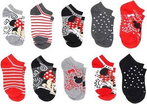 Disney ☆ Disney Little Girls' Minnie Mouse 10 Pack Socks ☆ (Shoe Size 10-4) - Picture 1 of 3