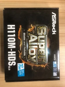 Placa madre Asrock H110M-HDS R3.0 LGA1151 H110 DDR4 USB3.0 MATX totalmente nueva probada - Imagen 1 de 5
