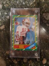 1986 Topps - D* on Copyright Line #161 Jerry Rice (RC) Nice Corners