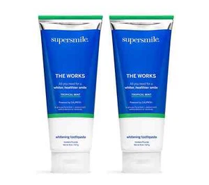 Supersmile The Works Whitening Toothpaste 8-oz Duo-NEW-A622952 - Picture 1 of 2