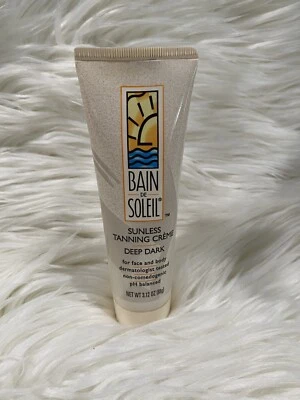 Vintage Bain de Soleil Discontinued 3.12 oz SUNLESS DEEP DARK Tanning Creme RARE - Image 1 of 4