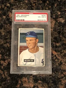 1951 Bowman Nelson Nellie Fox #232 Baseball Card PSA 4 - Picture 1 of 2