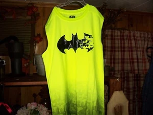 BATMAN BOYS TANK TOP T SHIRT SIZE XL 14-16 YELLOW CASUAL SUMMER SCHOOL SHIRT NEW - Picture 1 of 1