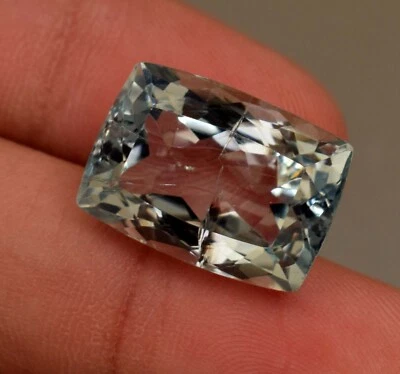 Natural Aquamarine Gemstone Top Faceted Cushion Cut 16.45 Ct Loose Gemstone - Image 1 of 4
