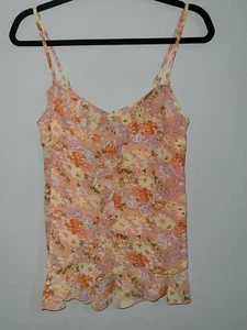 CROSSROADS Romantique frill front camisole with floral print Sz 8 BRAND NEW/TAGS - Picture 1 of 4