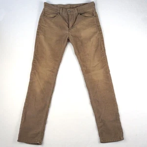 Levis 511 Skinny Premium Corduroy Pants Mens 32 x 34 Tan Beige Jeans White Tag - Picture 1 of 17