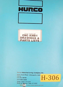 Hurco KMB1, Milling Machine Electrical Drawings and Parts List Manual 1983 - Picture 1 of 2