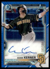 2021 Bowman Chrome Prospect Autographs HTA Choice Ref #CPAAK Adam Kerner /150