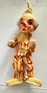 Muñeca Kamar Vintage - Payaso a Rayas con Sombrero en Punta - Imagen 1 de 16