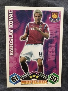 Match Attax 09/10 West Ham Radoslav Kovac