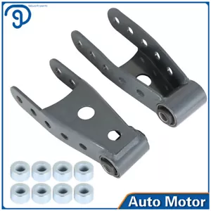 Rear 2"-3" Drop Shackles Lowering Kit For Chevrolet Silverado Sierra 1500 07-18 - Bild 1 von 8