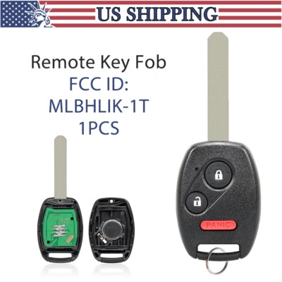 For Honda CR-V CRV 2007 2008 2009 2010 2011 2012 2013 Remote Key Fob MLBHLIK-1T - Image 1 of 4