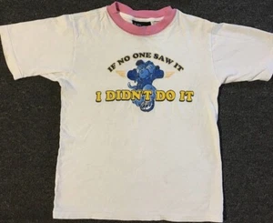 Vtg Kids If No One Saw It I Didnt Do It Faded Shirt L Funny Saying Grunge 90 Y2K - Picture 1 of 15