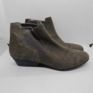 Eileen Fisher taupe nubuck ankle boots size 8.5 - Picture 1 of 16