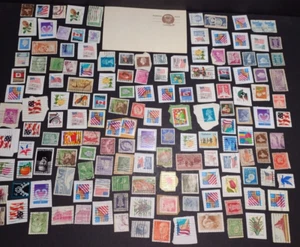 Vintage International Stamp Lot (I1) -Mixed On/Off Paper (US, Spain, Zimbabwe +) - Picture 1 of 8