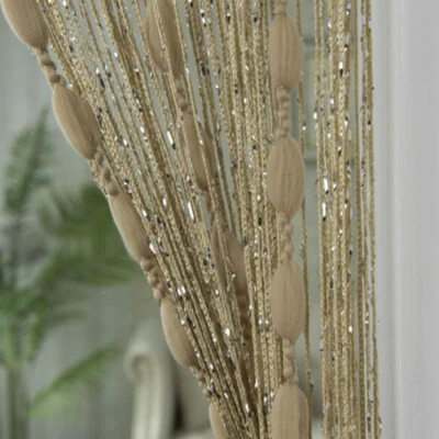 2 X Lantern String Curtain for Doorway Drapes Tassel Room Dividers 39"x78" - Image 1 of 4