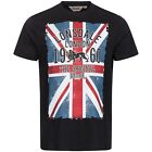 Lonsdale London Męska koszulka z krótkim rękawem Glasgow czarna boks fitness koszulka sportowa