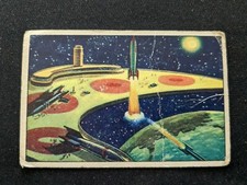 1951 Bowman Jets, Rockets, Spacemen # 10 Space Station (VG)