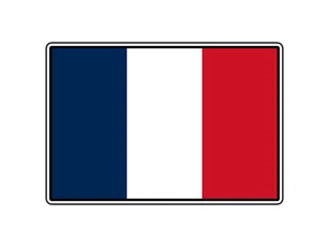 #2603 Bandera de Francia Mundo País Pegatina Impermeable Vinilo Calcomanía Troquelada Coche - Imagen 1 de 1