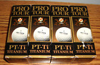 Pro Tour Titanium Pt-Ti Golf Balls - 4 Sleeves - 12 Balls ~ Nip  - Pls. Read