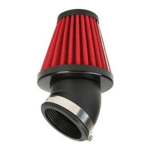 42mm Cold Air Intake Filter 45° Bend Inlet With Adjustable Clamp For Motorcycle - Picture 1 of 8