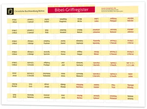 Bibel-Griffregister für alle Ausgaben ohne Apokryphen - Bild 1 von 4