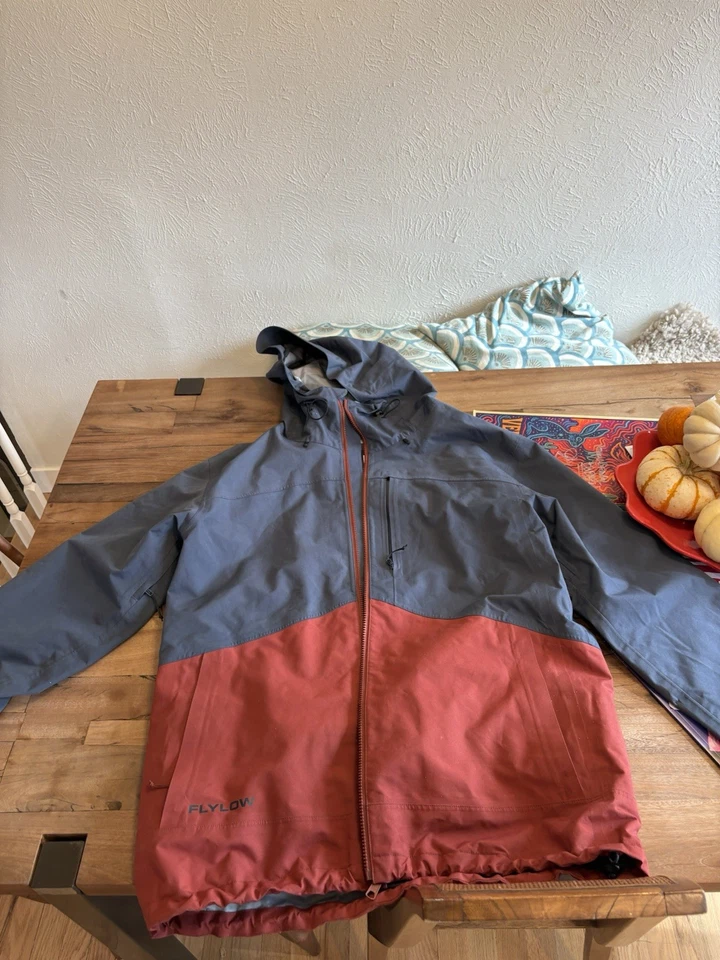 Flylow рыцарь куртка мужская большой синий/красный отличном состоянии  - Изображение 1 из 4