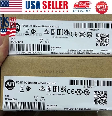 Newest AB 1734-AENT POINT I/O Ethernet Network Adaptor US 1734AENT - Image 1 of 3