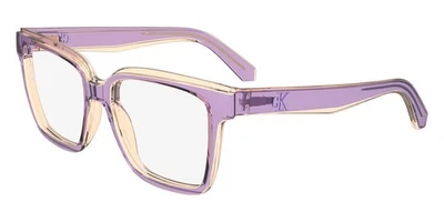 Nuevas gafas de mezclilla Calvin Klein CKJ-24619 675 rosa cristal y púrpura 53/17/145 Foto 1 de 3